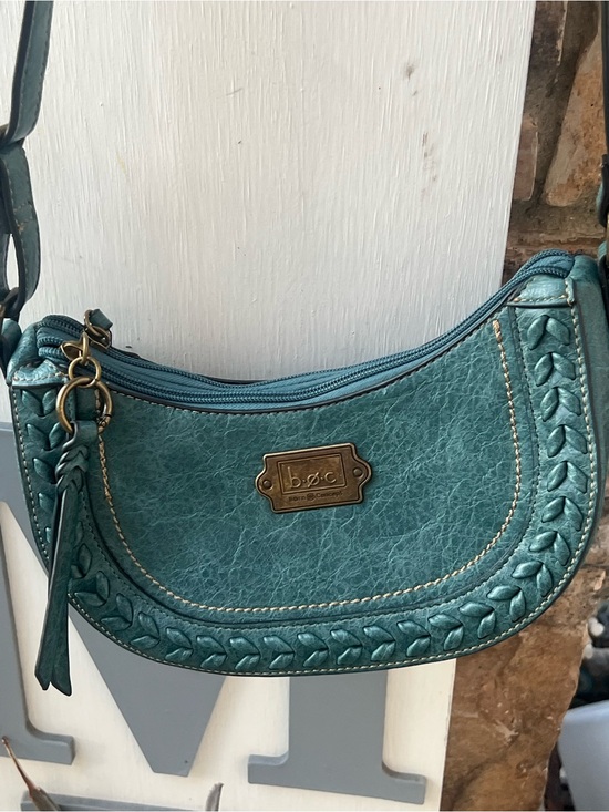 b.o.c. Handbags - b.o.c. Teal Braided Trim Crossbody Bag